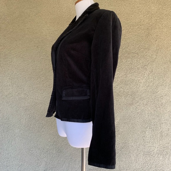 “Willi Smith” Black Corduroy Jacket Ribbon Trim - Picture 6 of 8